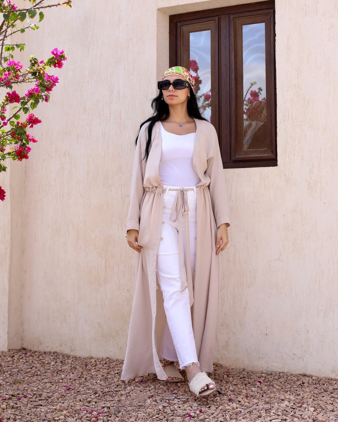 Desert Calm Shirt Dress – Beige