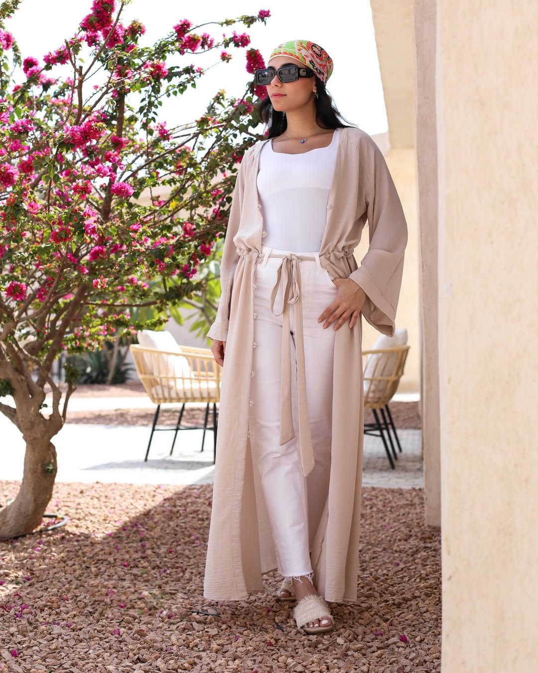 Desert Calm Shirt Dress – Beige