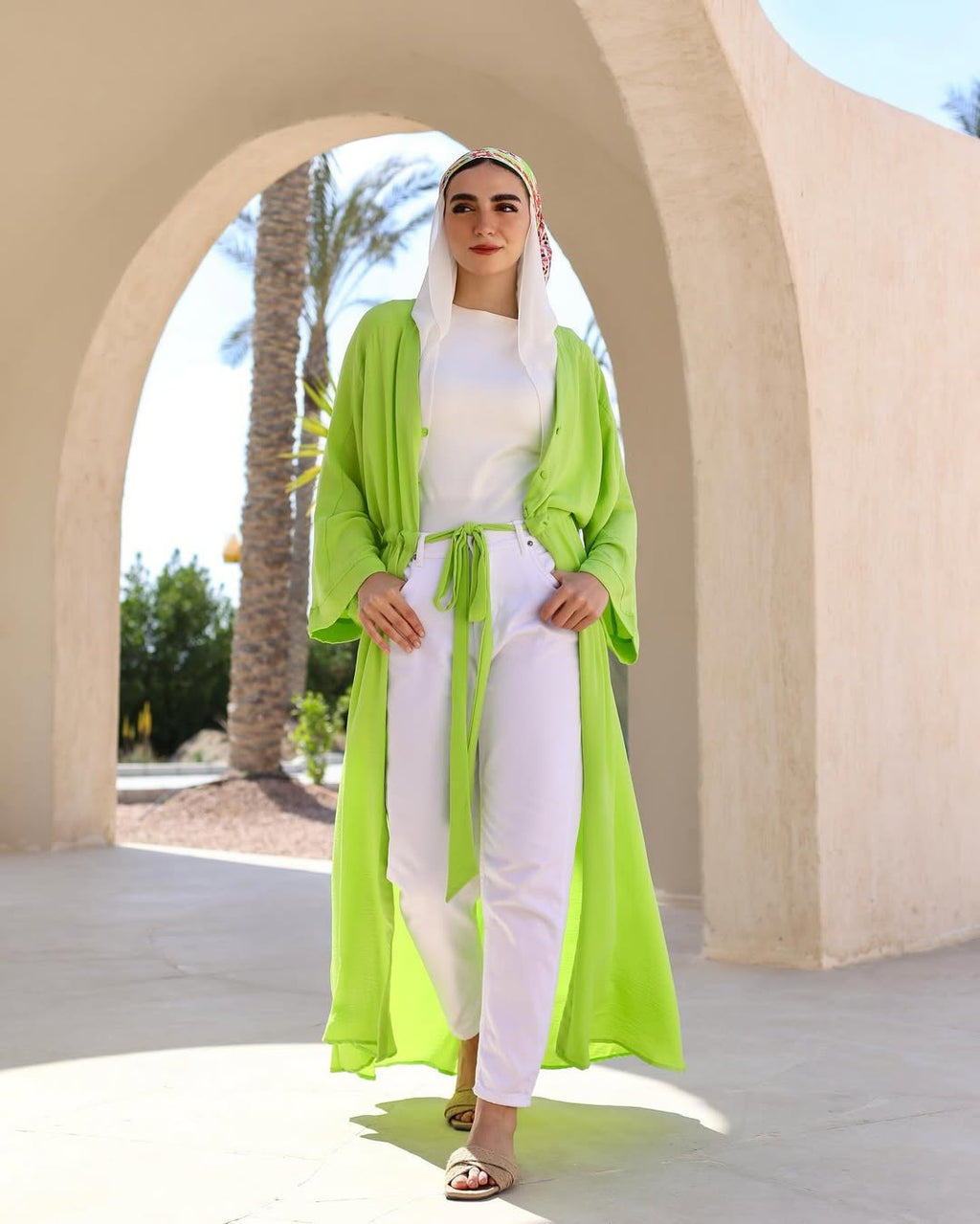 Lime Breeze Shirt Dress