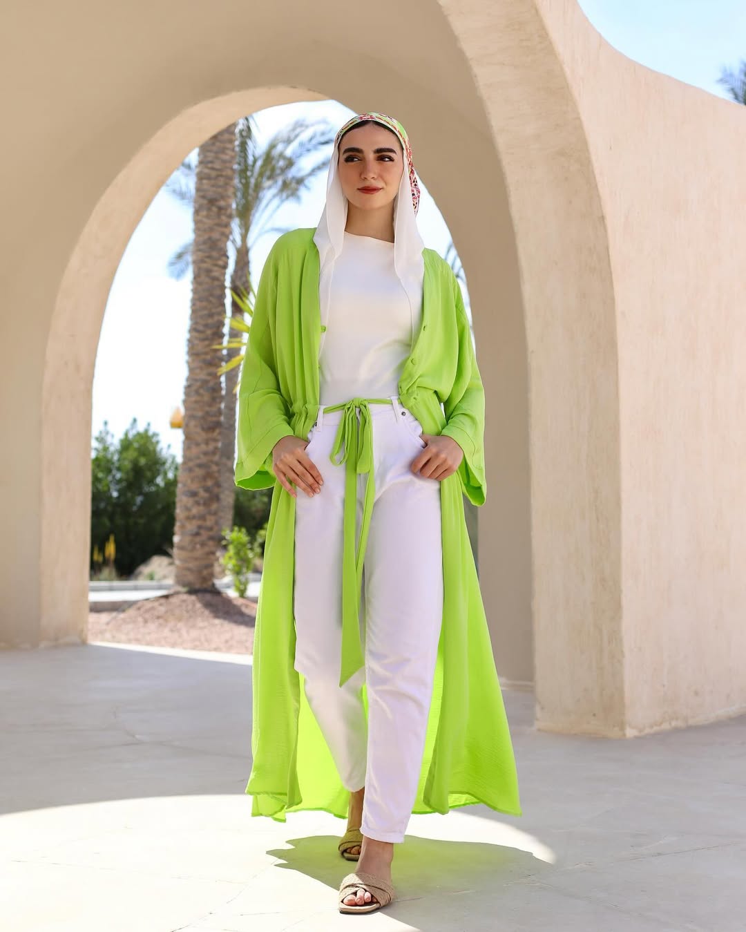 Lime Breeze Shirt Dress