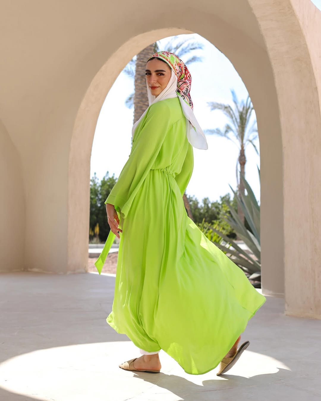 Lime Breeze Shirt Dress