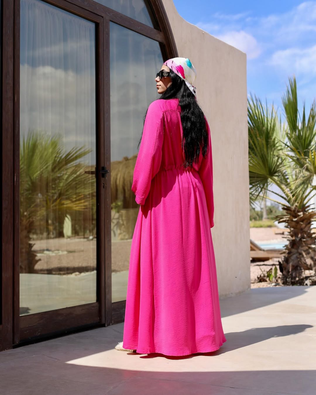Bold Fuchsia Shirt Dress