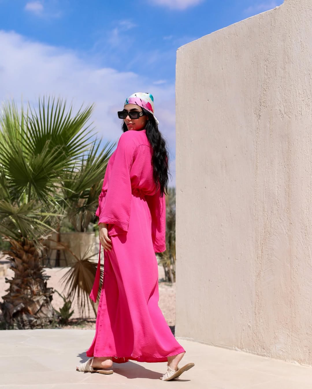 Bold Fuchsia Shirt Dress