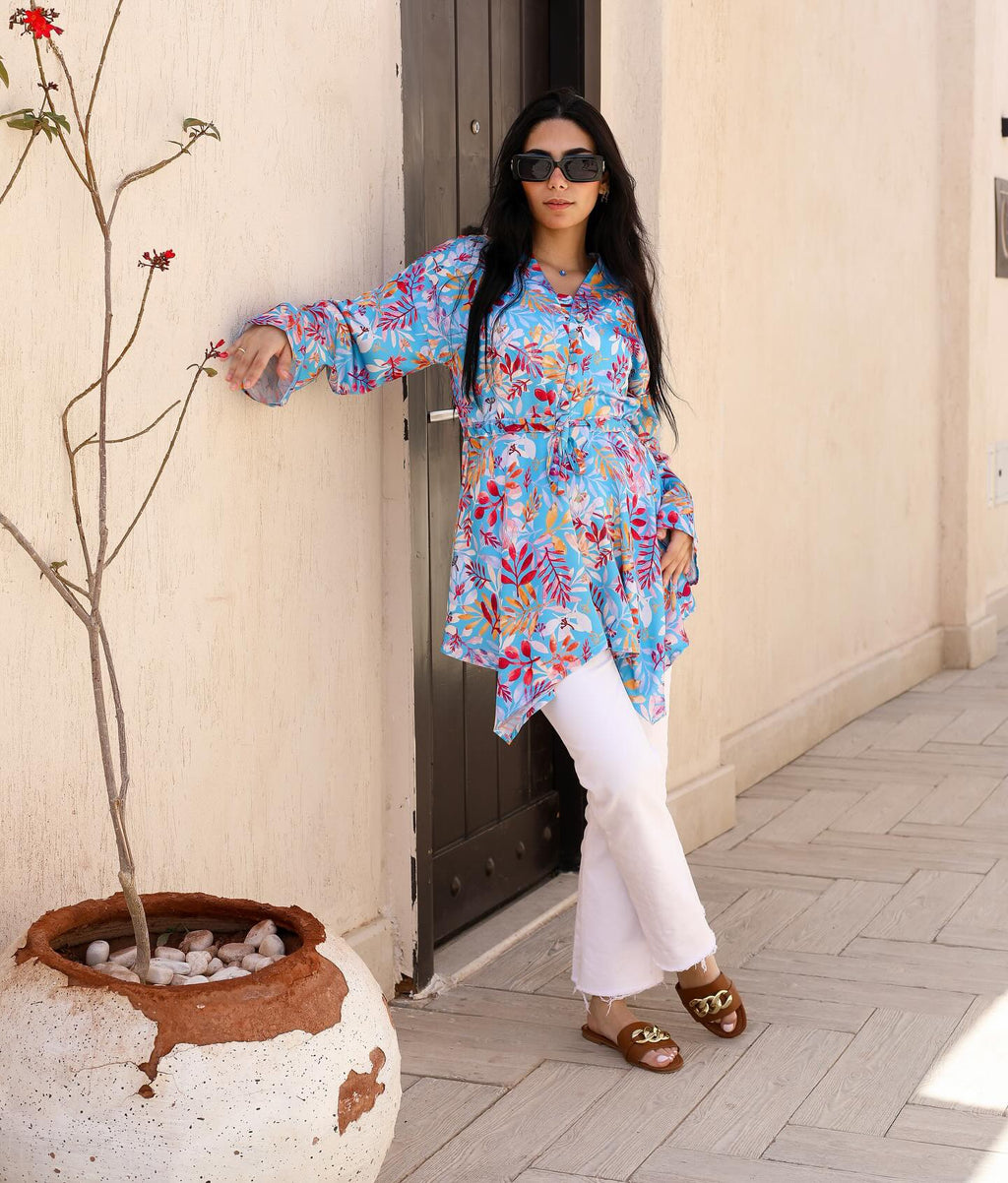 Oasis Bloom Tunic Shirt