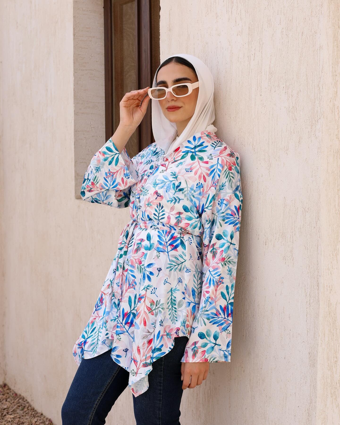 Blue Mirage Flowy Floral Top