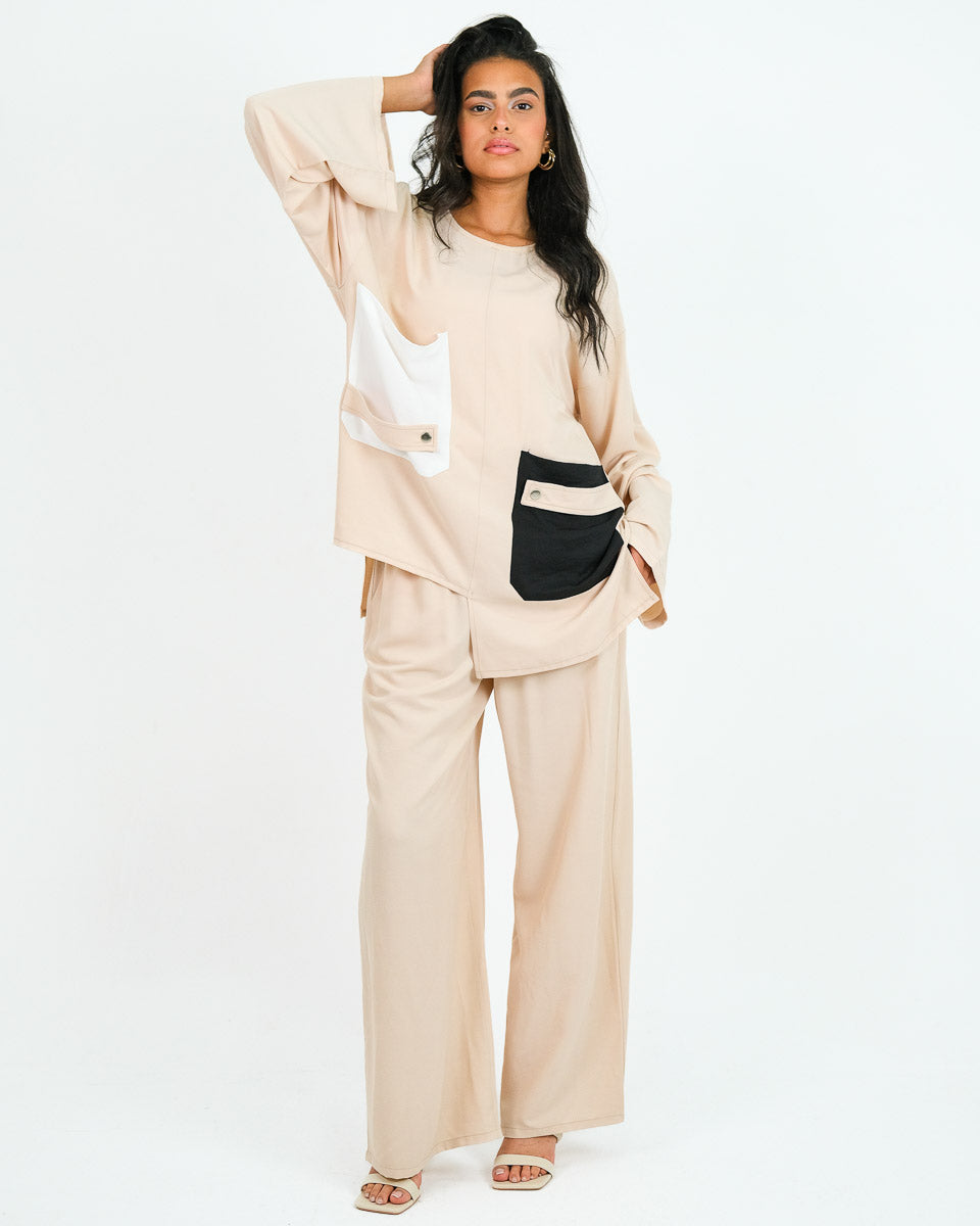 Canvas Contrast Pocket Set