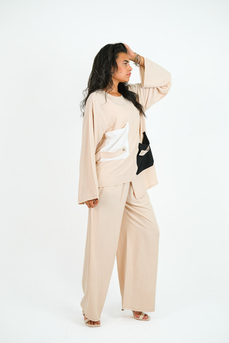 Canvas Contrast Pocket Set