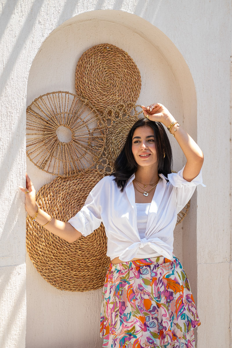 Sun Dancer Tiered Maxi Skirt