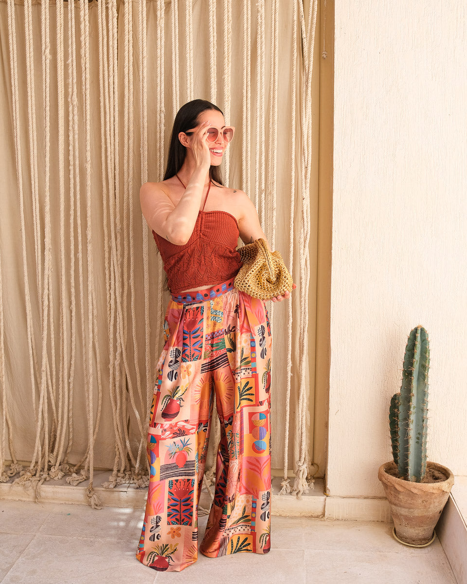 Terracotta Dreams Palazzo Pants