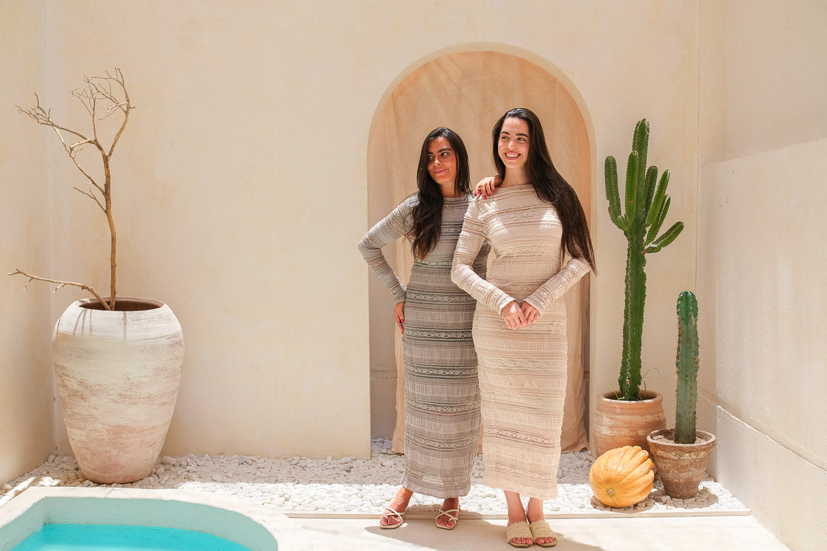 Desert Lace Knit Dress