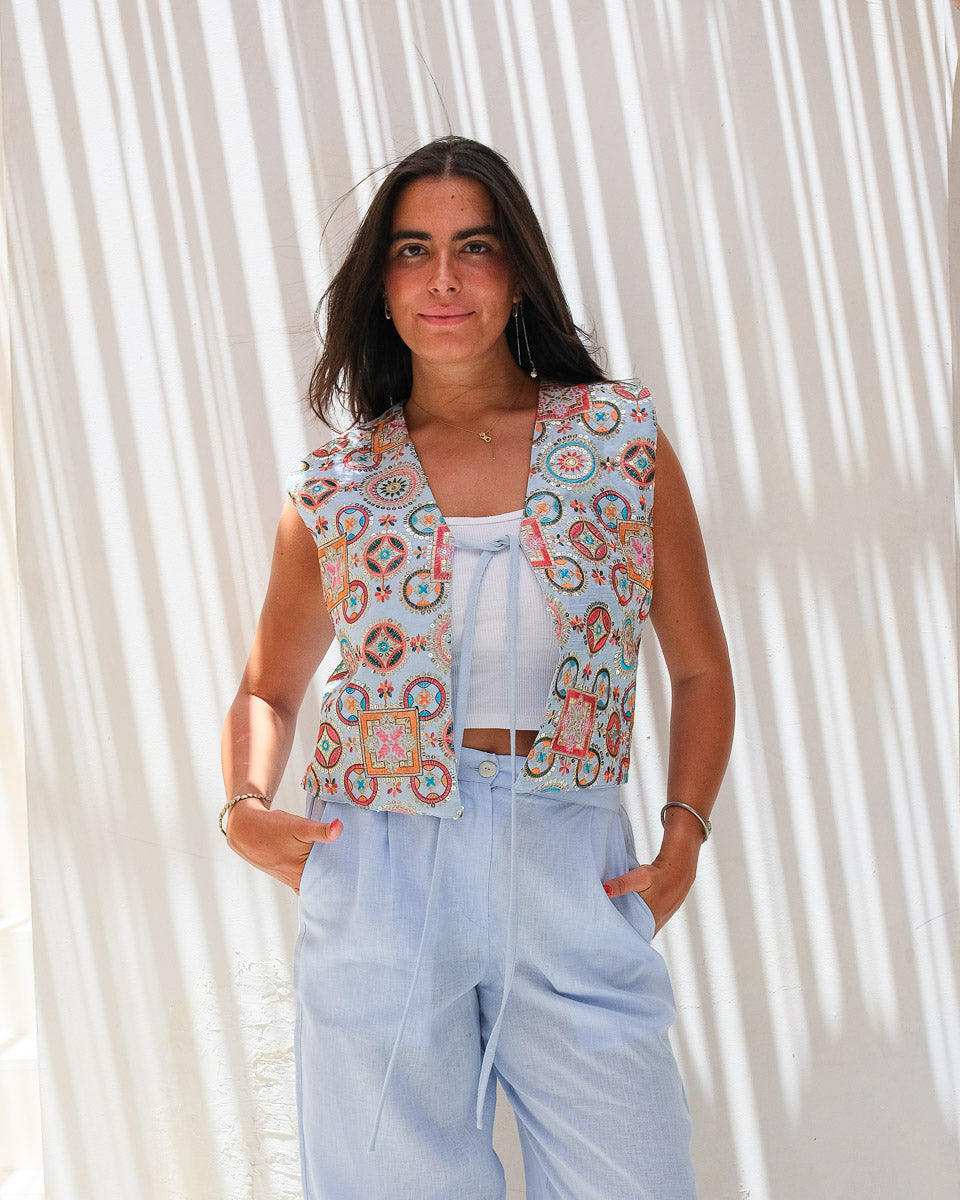 Souk Mosaic Embroidered Vest